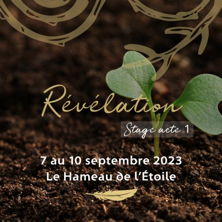 Stage Révélation - Acte 1 - Du 7 au 10 septembre 2023