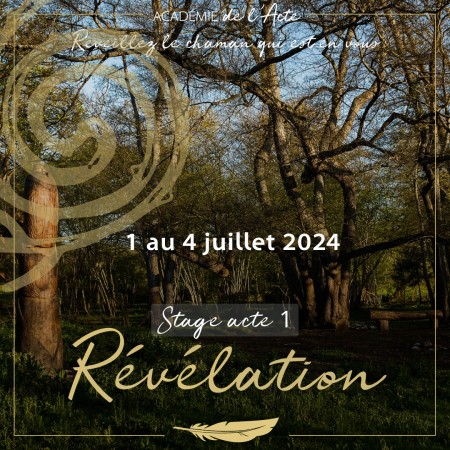 Stage Révélation - Acte 1 - Du 1 au 4 juillet 2024