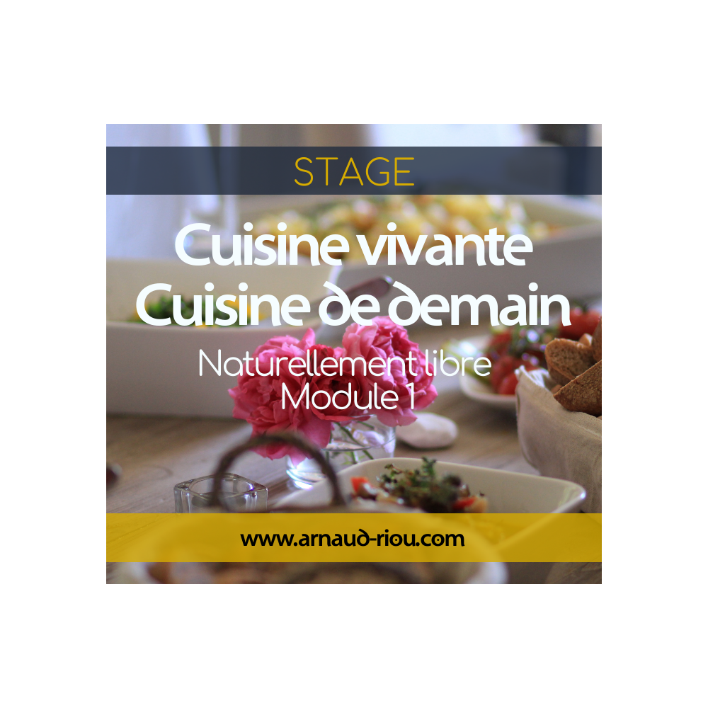 Stage Cuisine Vivante, Cuisine de demain - Du 12 au 13 décembre 2020